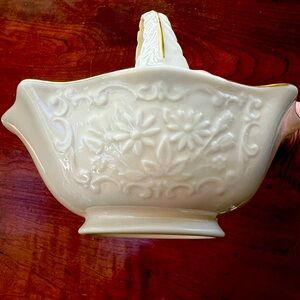 Vintage Lennox porcelain Basket trimmed in Gold. Sweet.